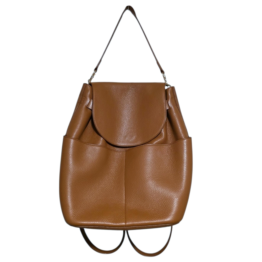 Cuyana Leather Backpack 2.0 in Caramel - Picture 6 of 9